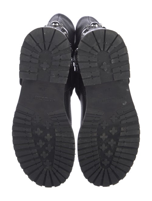 Sophia Webster Leather Crystal Embellishments Moto Boots