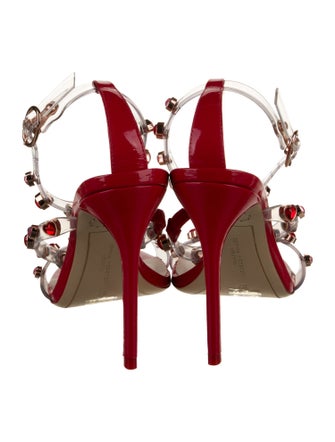 Sophia Webster PVC Crystal Embellishments Sandals