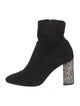 Sophia Webster Suede Colorblock Pattern Sock Boots