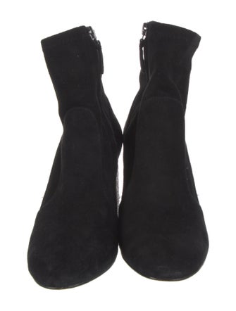 Sophia Webster Suede Colorblock Pattern Sock Boots