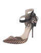 Sophia Webster Leather Printed D'Orsay Pumps