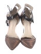 Sophia Webster Leather Printed D'Orsay Pumps