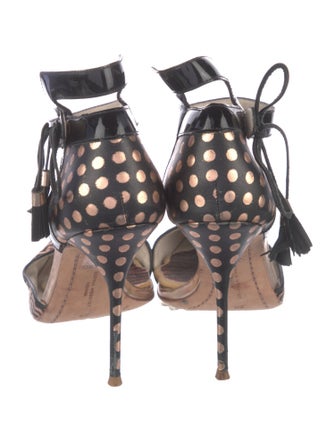 Sophia Webster Leather Printed D'Orsay Pumps