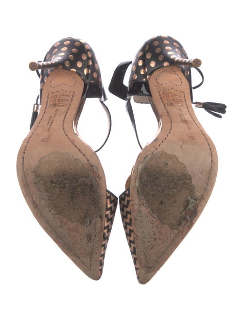 Sophia Webster Leather Printed D'Orsay Pumps