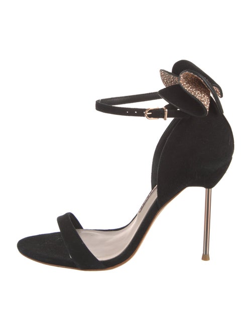 Sophia Webster Suede Crystal Embellishments Sandals