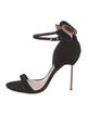 Sophia Webster Suede Crystal Embellishments Sandals