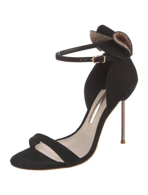 Sophia Webster Suede Crystal Embellishments Sandals