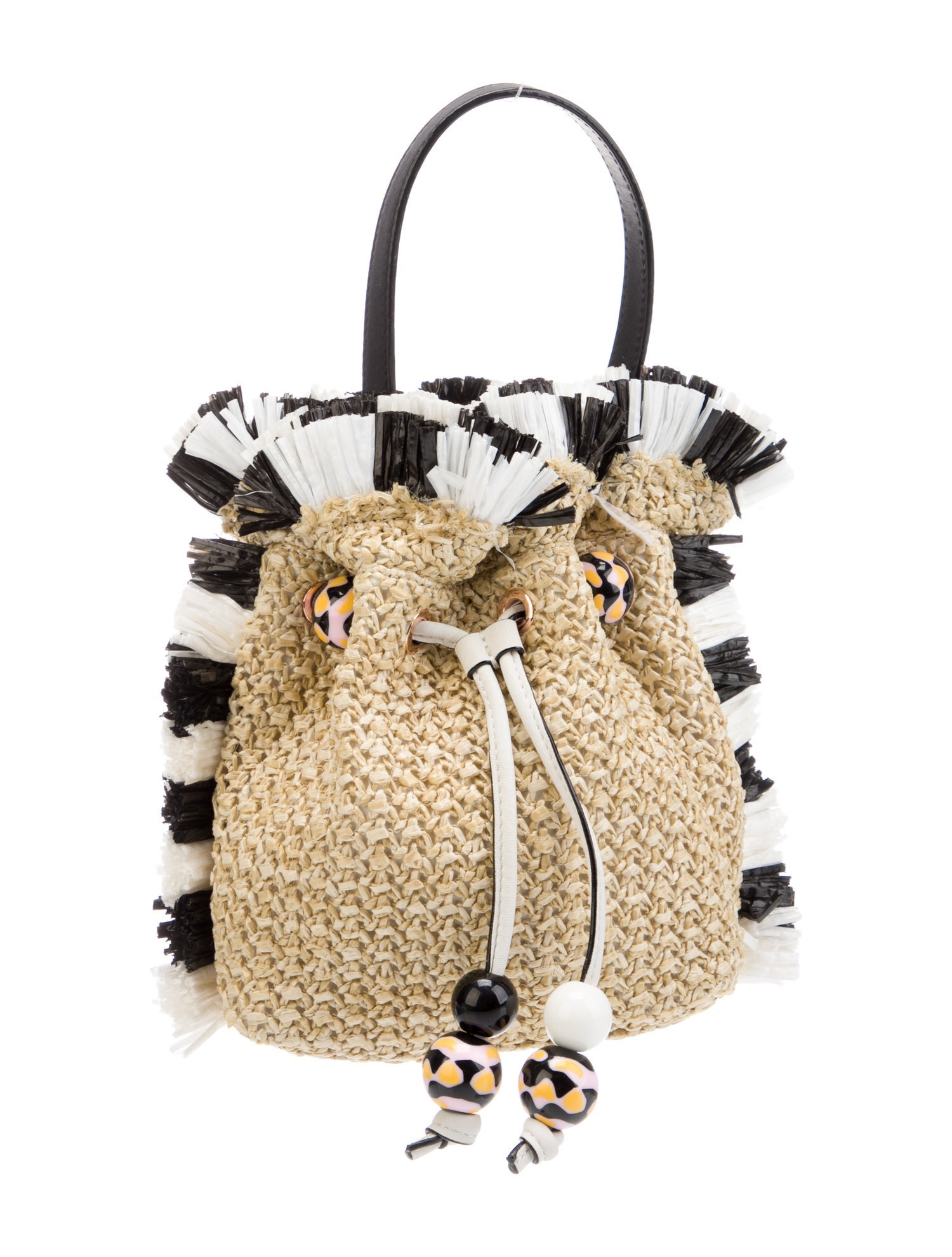Sophia Webster Raffia Top Handle Bag