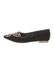 Sophia Webster Suede Embroidered Accent Ballet Flats