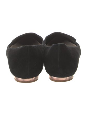 Sophia Webster Suede Embroidered Accent Ballet Flats