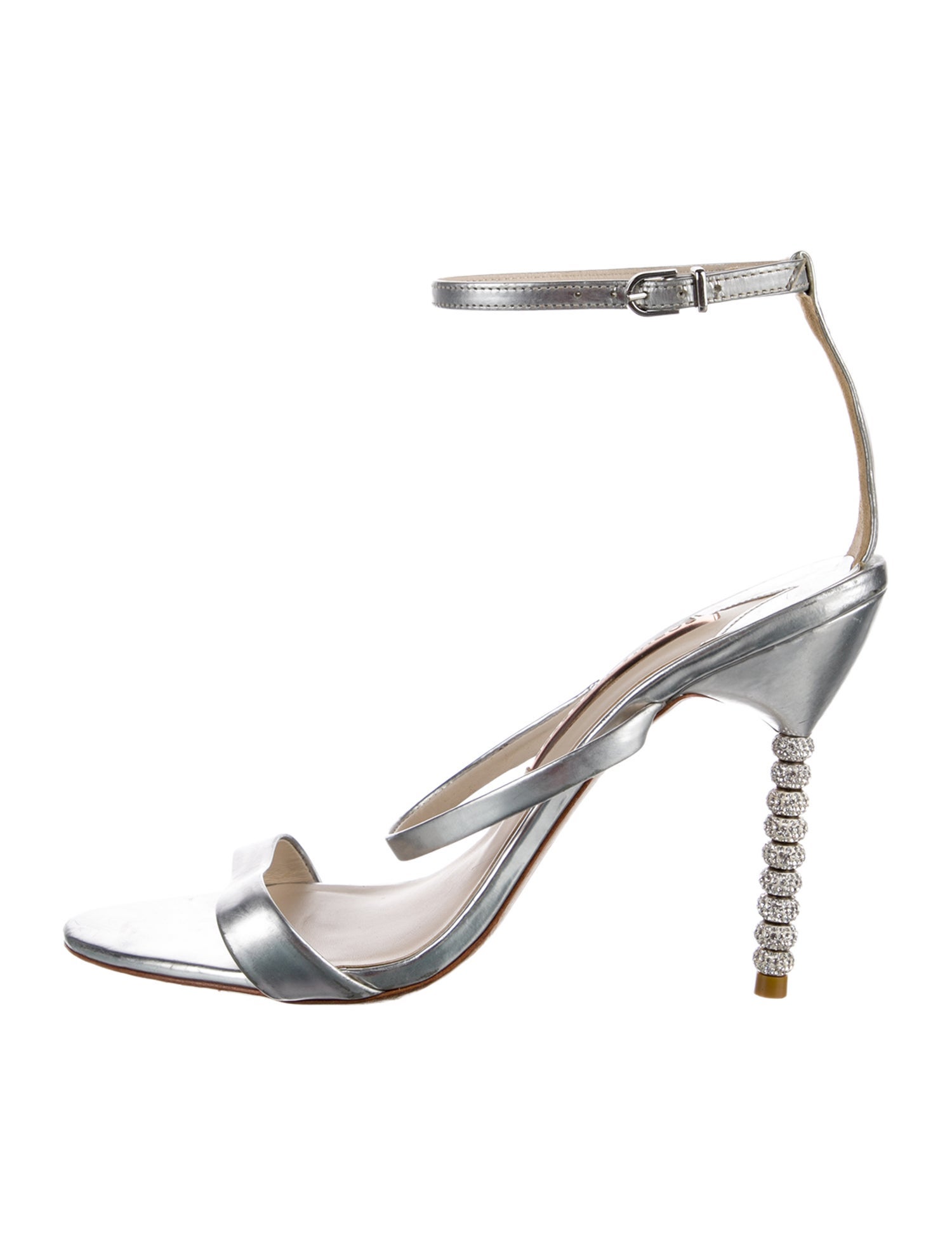 Sophia Webster Leather Crystal Embellishments Sandals