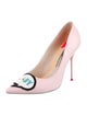 Sophia Webster Patent Leather Embroidered Accent Pumps