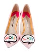 Sophia Webster Patent Leather Embroidered Accent Pumps