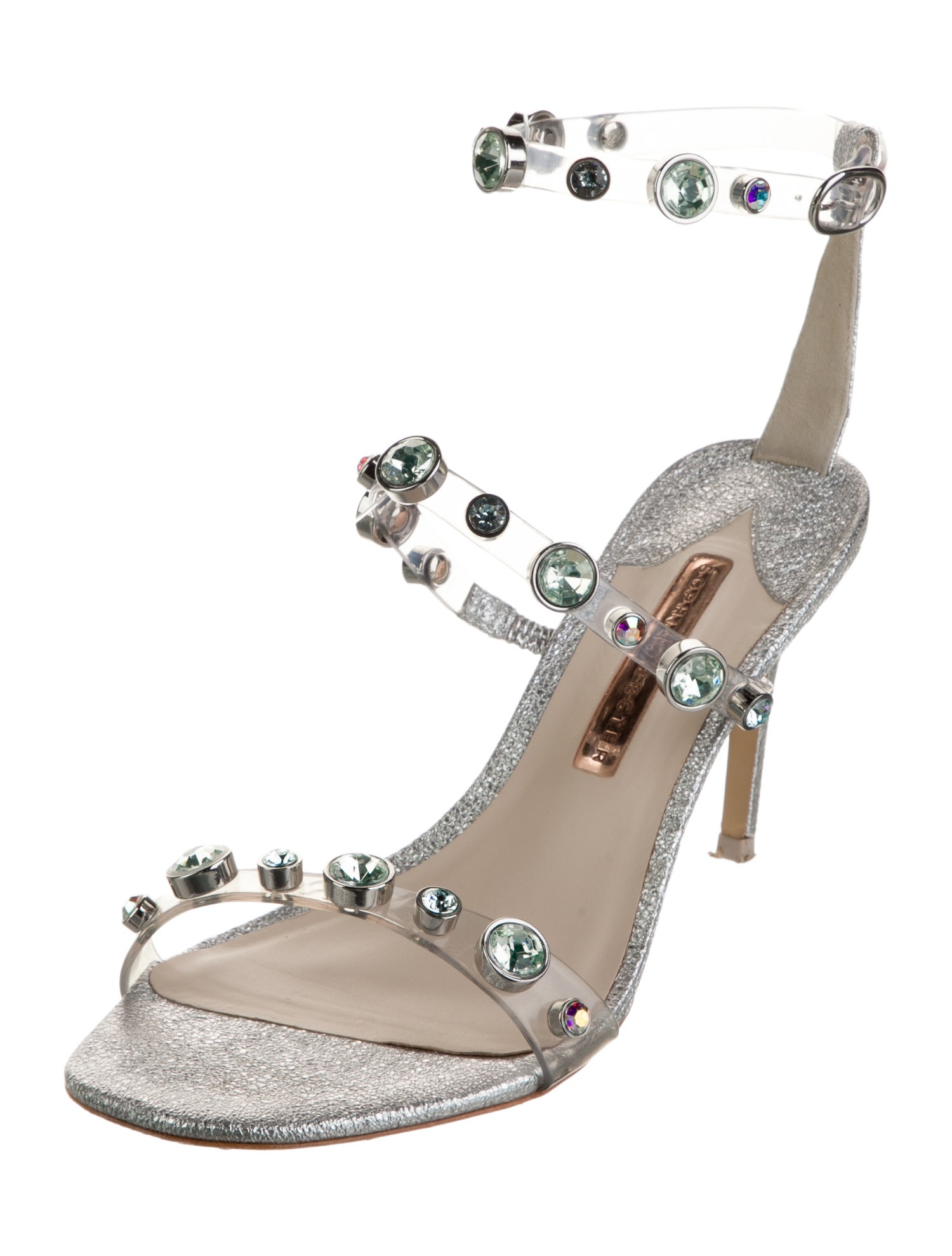 Sophia Webster PVC Crystal Embellishments Sandals
