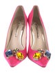 Sophia Webster Satin Crystal Embellishments Pumps