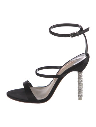 Sophia Webster Satin Crystal Embellishments Sandals