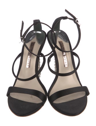 Sophia Webster Satin Crystal Embellishments Sandals