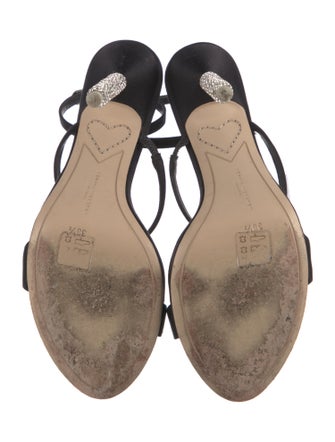Sophia Webster Satin Crystal Embellishments Sandals