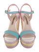 Sophia Webster Leather Striped Espadrilles