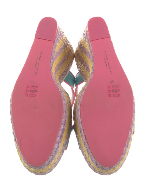 Sophia Webster Leather Striped Espadrilles