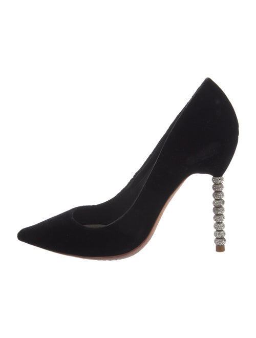 Sophia Webster Velvet Crystal Embellishments Pumps