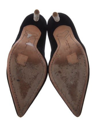 Sophia Webster Velvet Crystal Embellishments Pumps