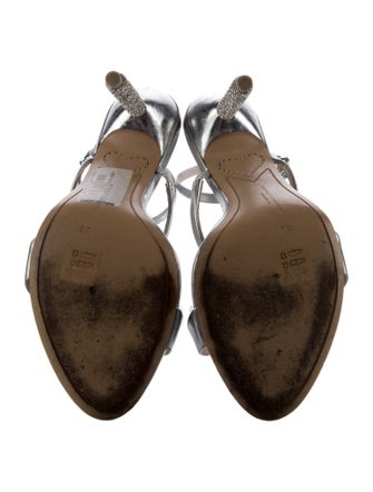 Sophia Webster Leather Crystal Embellishments Sandals
