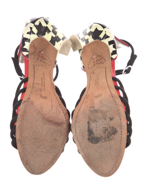 Sophia Webster Leather Printed Sandals