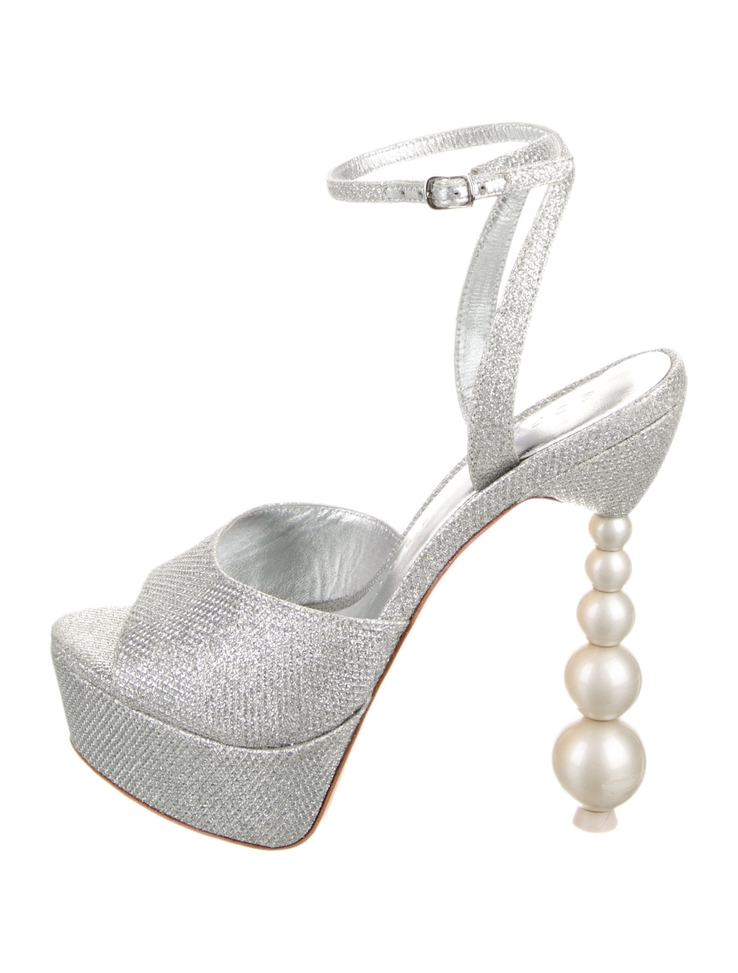 Sophia Webster Leather Beaded Accents T-Strap Sandals