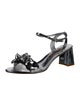 Sophia Webster Leather Floral Print Sandals