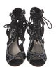 Sophia Webster Satin Crystal Embellishments Gladiator Sandals