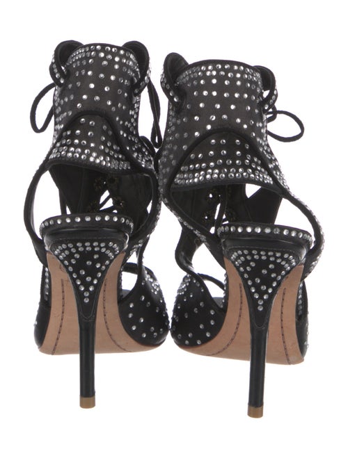 Sophia Webster Satin Crystal Embellishments Gladiator Sandals