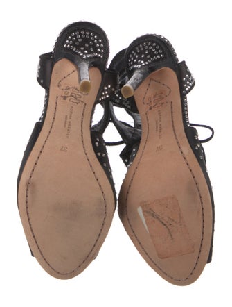 Sophia Webster Satin Crystal Embellishments Gladiator Sandals