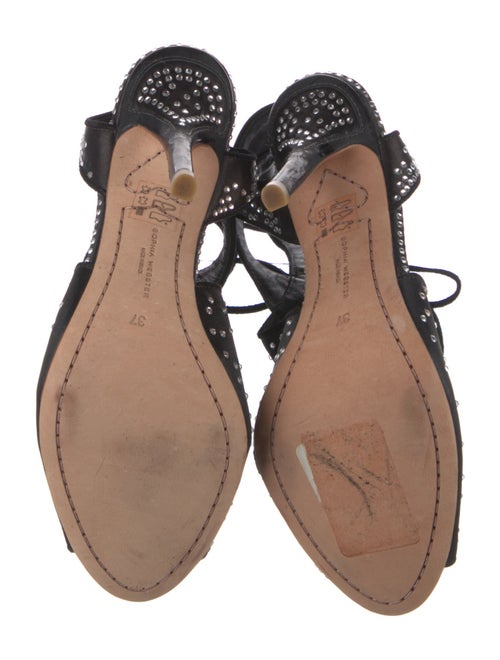 Sophia Webster Satin Crystal Embellishments Gladiator Sandals