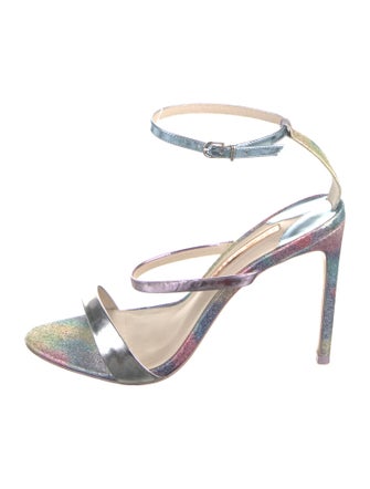 Sophia Webster Glitter Colorblock Pattern Sandals