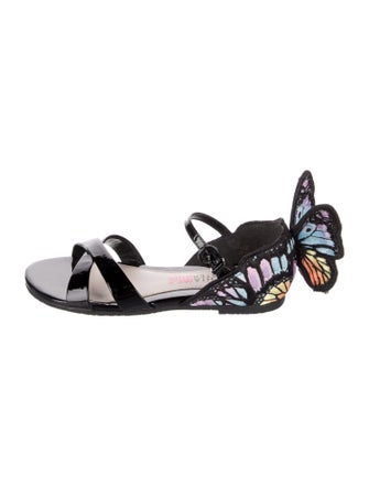 Sophia Webster Girls' Patent leather Butterfly sandals