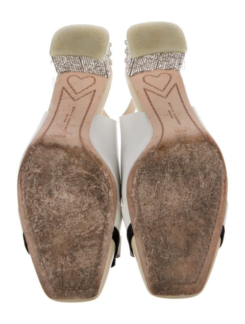 Sophia Webster Leather Colorblock Pattern Slingback Pumps