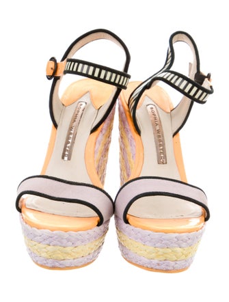 Sophia Webster Suede Striped Espadrilles