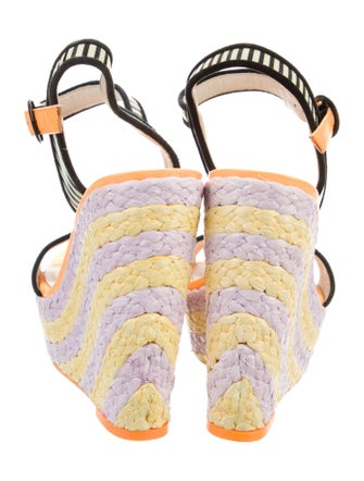 Sophia Webster Suede Striped Espadrilles