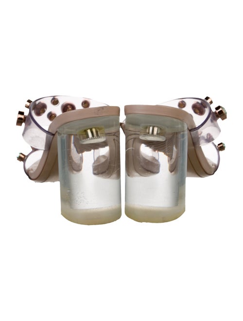 Sophia Webster Leather Crystal Embellishments Slides