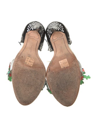 Sophia Webster Patent Leather Floral Print Sandals