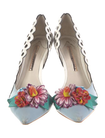 Sophia Webster Leather Polka Dot Print D'Orsay Pumps