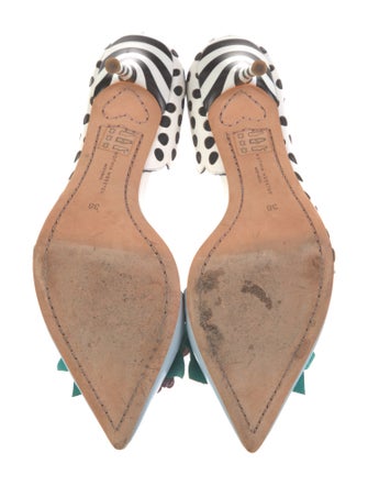 Sophia Webster Leather Polka Dot Print D'Orsay Pumps
