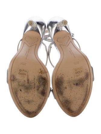 Sophia Webster Patent Leather Crystal Embellishments Sandals