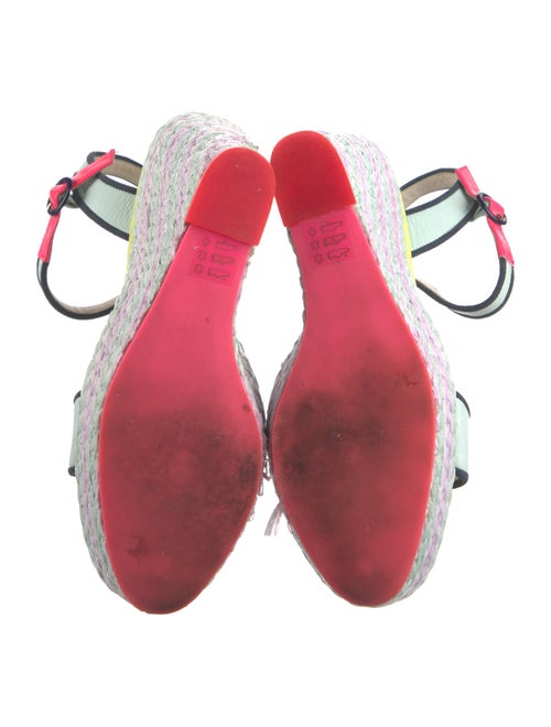 Sophia Webster Leather Printed Espadrilles