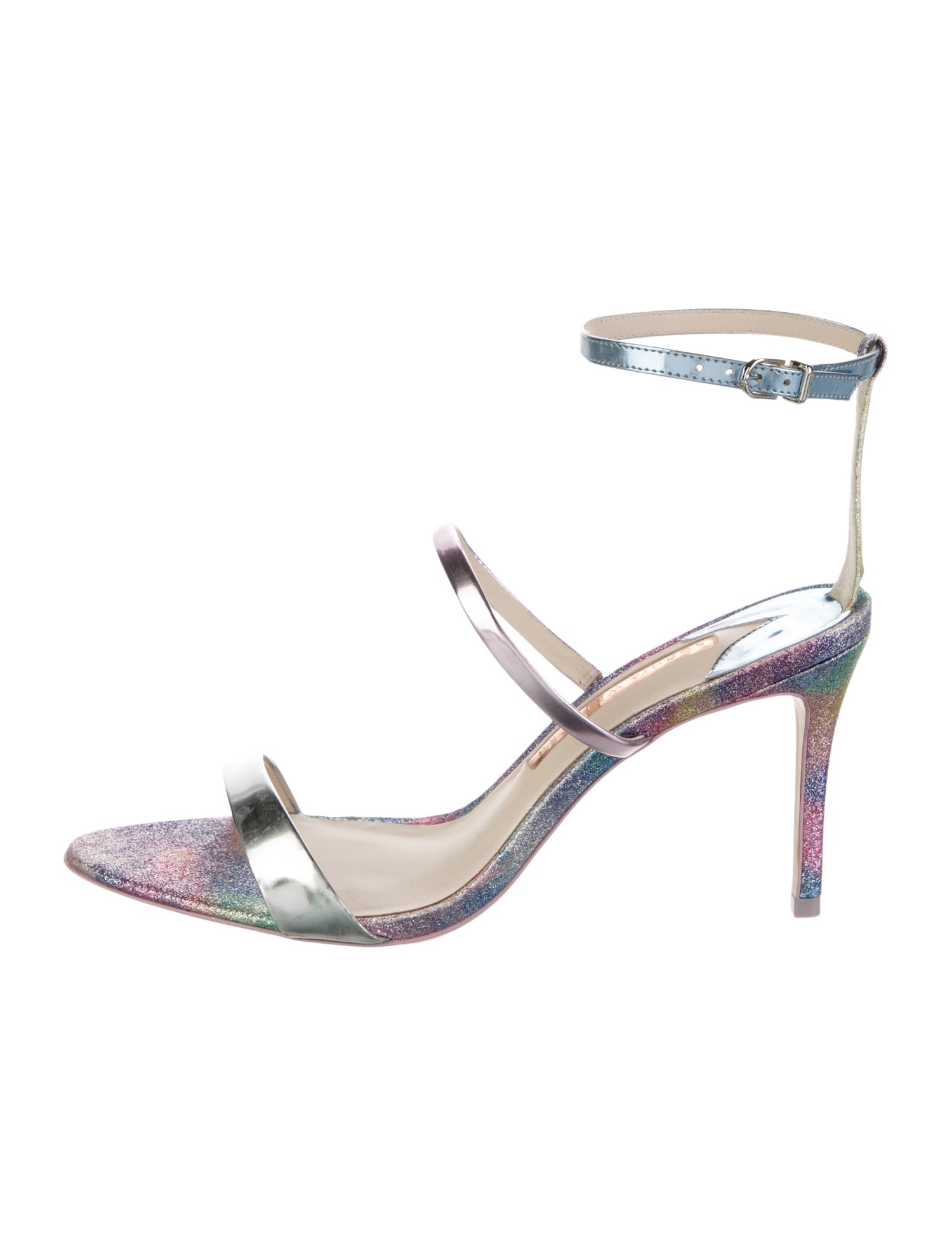 Sophia Webster Glitter Colorblock Pattern Sandals