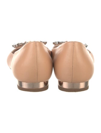 Sophia Webster Leather Embroidered Accent Ballet Flats