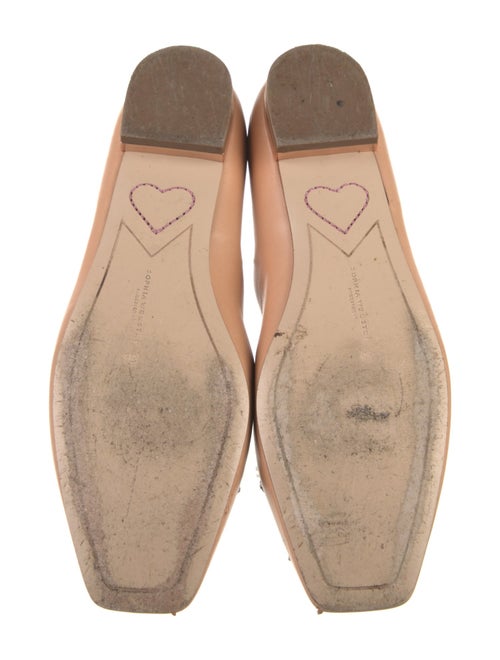 Sophia Webster Leather Embroidered Accent Ballet Flats