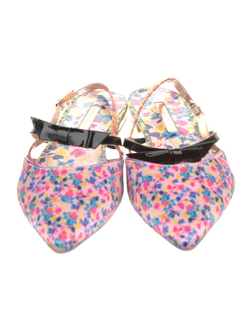Sophia Webster Floral Print Slingback Flats