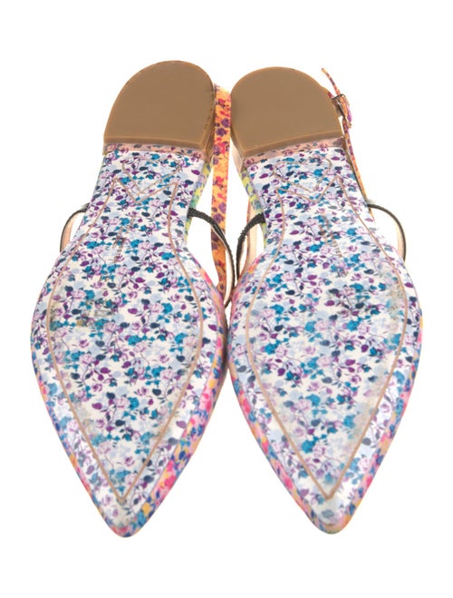 Sophia Webster Floral Print Slingback Flats